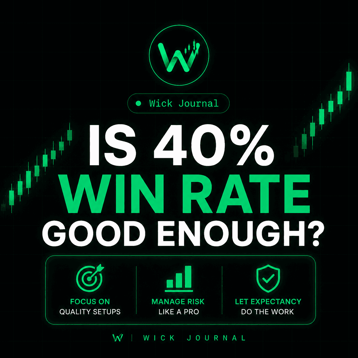 Is a 40% Win Rate Good in Trading? The Math Says Yes